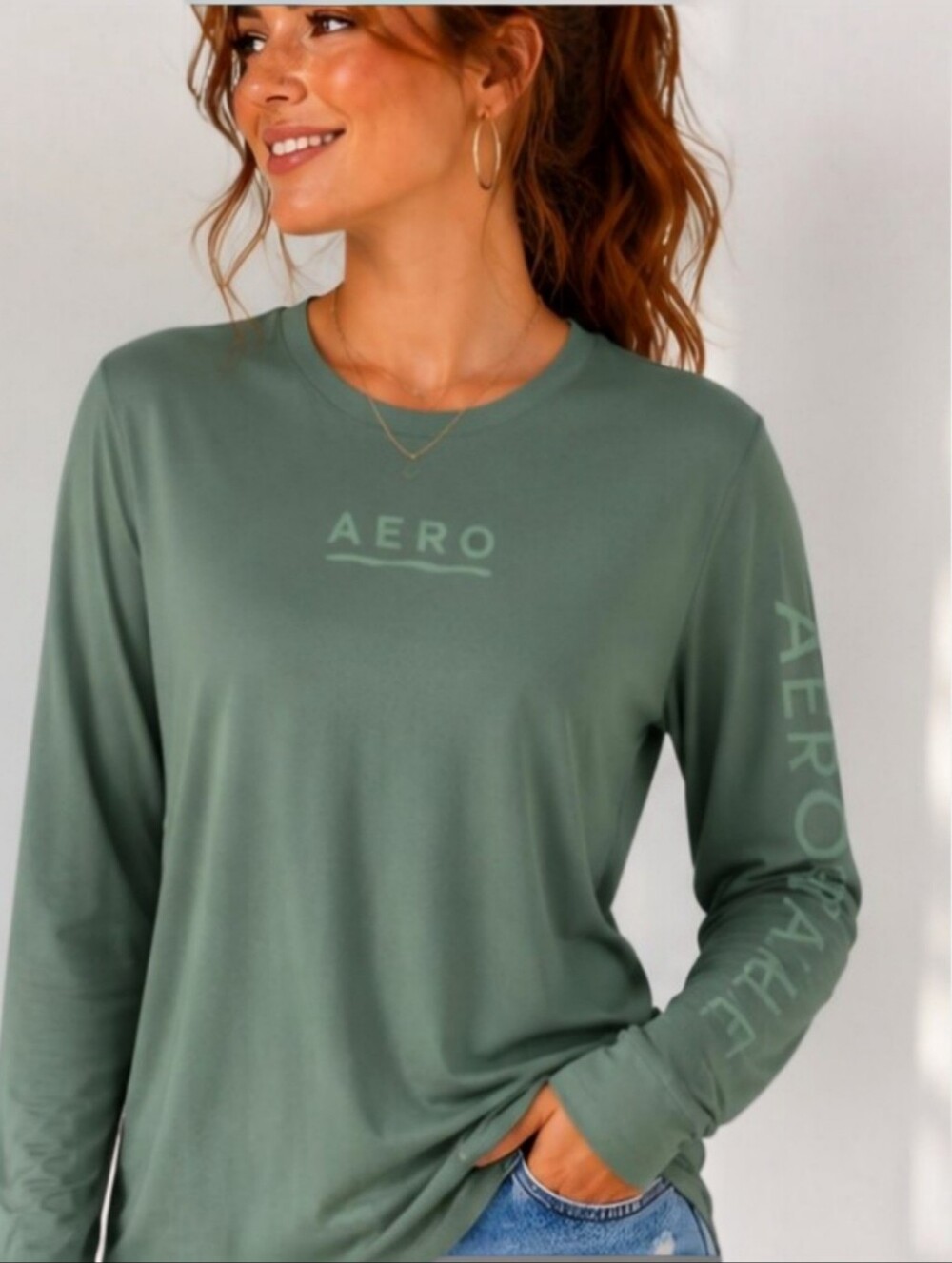 Aeropostale Long Sleeve Oversize Boyfriend Graphic Tee Size Small– NWT